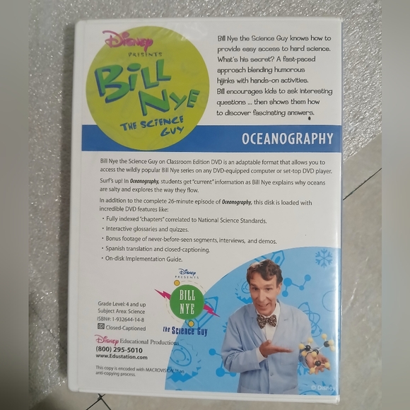 Bill Nye the Science Guy: OCEANOGRAPHY Classroom Edition [DVD] NEW SEALED - Picture 2 of 3